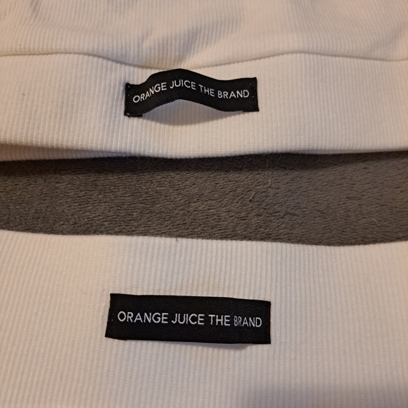 Orange Juice The Brand White Ribbed Stretch 2 Piece Skirt & Halter Small - Picture 2 of 6